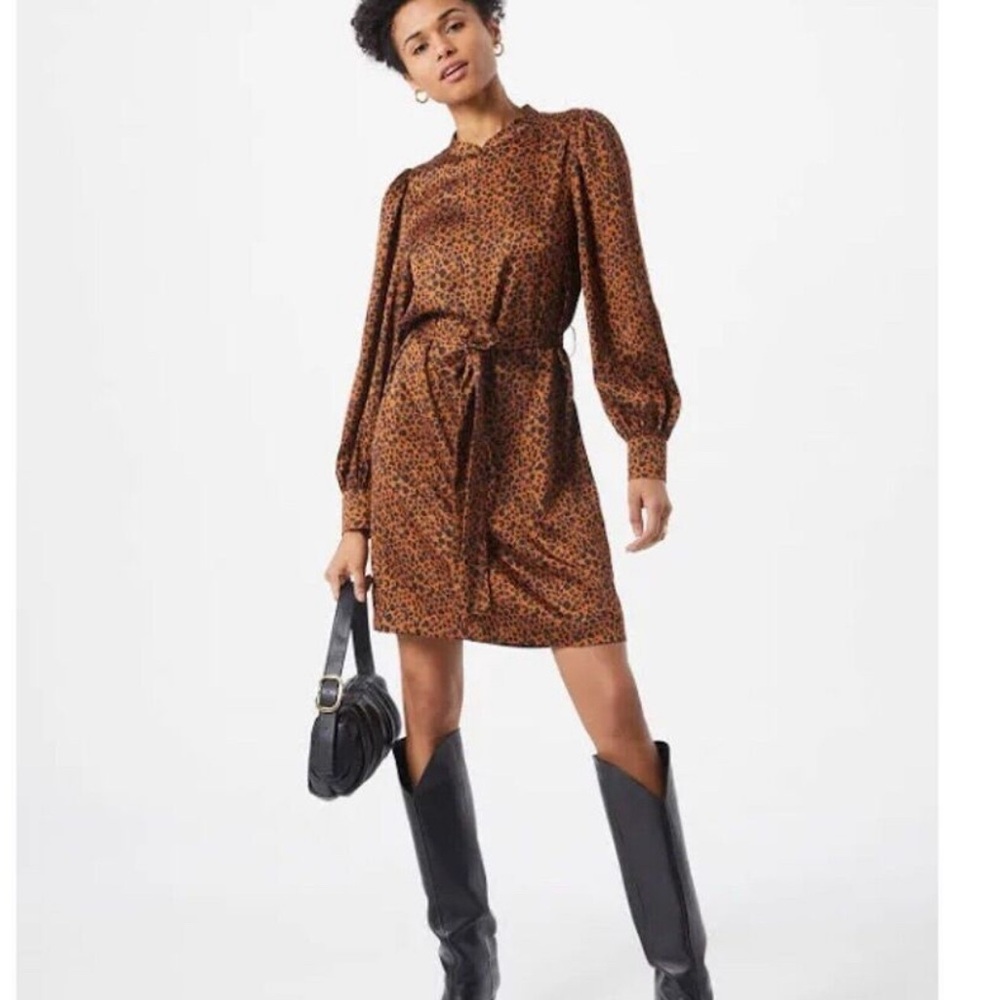 Scotch& Soda Leopard Print Belted Dress size small used